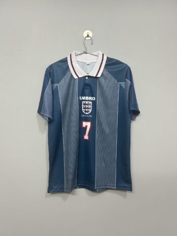 ENGLAND 1996 AWAY KIT HALF SLEEVE MODEL (BECKHAM)