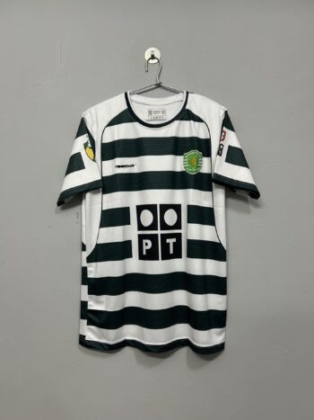SPORTING (2001/2002) HOME KIT HALF SLEEVE EMBROIDERY MODEL (RONALDO)