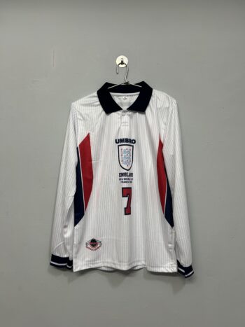 ENGLAND (1997/1998) HOME KIT FULL SLEEVE MODEL (BECKHAM)