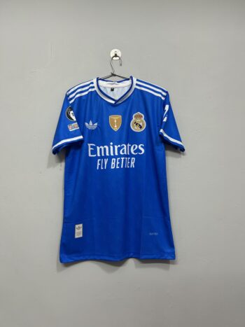 REAL MADRID (2025/2026) AWAY KIT EMBROIDERY HALF SLEEVE MODEL (VALVERDE)